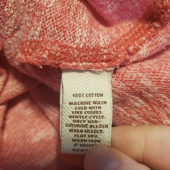 Sonoma Size 2X/3X Cowl Neck Heathered Pink Active Sweatshirt FLAW - Picture 6 of 8